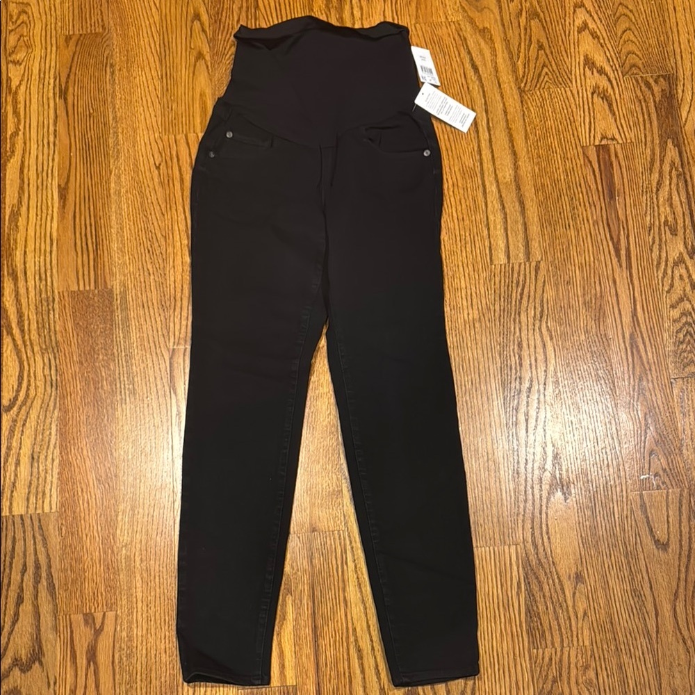 Luxe Essentials Apparel Maternity Black High-Waisted Pants